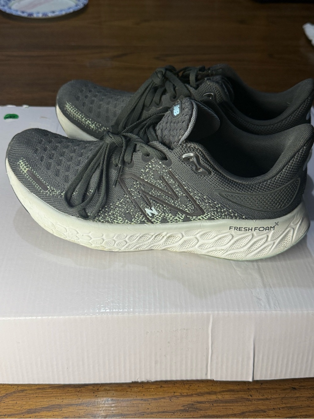 New Balance Women's Gray and White Fresh Foam Running Shoes